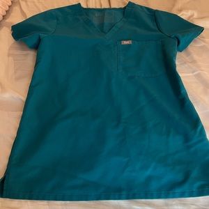 EUC Pacific Blue Figs XXS Top & XXSP Bottoms